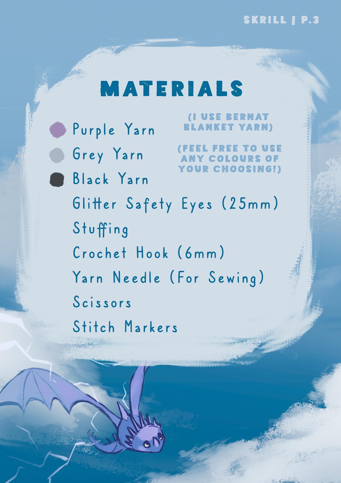 Skrill Crochet Pattern: HTTYD Inspired Plushie (PDF Download) - Etsy