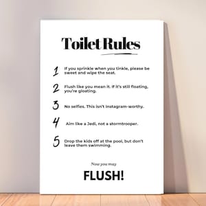 printable toilet signs funny, funny toilet sign decor, bathroom funny sign, funny loo sign for home, toilet signs for home, airbnb loo sign