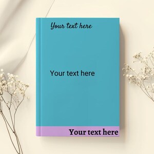 Aanpasbaar blanco notitieboekje, gepersonaliseerd dagboek, gelinieerd notitieboekje, aangepast tekstdagboek, cadeau voor schrijvers, uniek dagboek, perfect cadeau