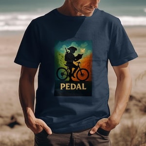 Cycling T Shirt Pedal T Mountain Biking Gravel Biking Bikepacking Gift For Geeky Cyclist Enduro Trial Riding MTB Fixed Gear Gamer Cycles