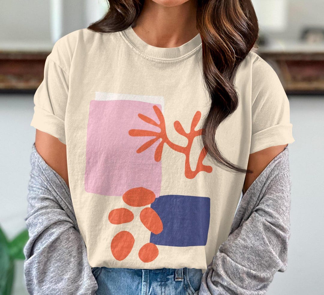 Abstract Art T-shirt: Color Block Print, Modern Graphic Tee - Etsy