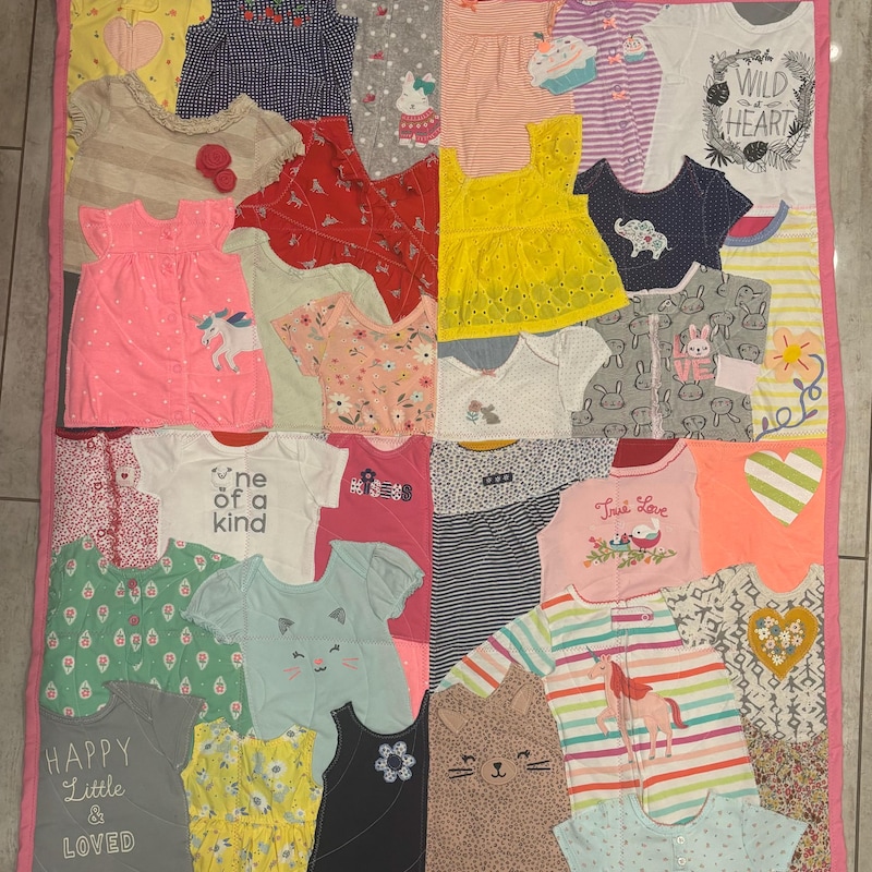 Baby Clothes Quilt - Etsy