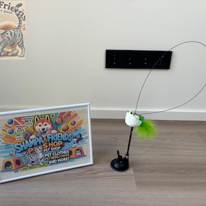 Interactive Cat Toy Feather Bird Wand with Bell - Realistic Teaser Stick for Kittens Cats, Exercise and Play Toy to Keep Indoor Cats Active