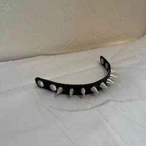 Cone Spike Leather Bracelet