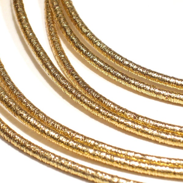 Shiny glittery METALLIC GOLD necklace