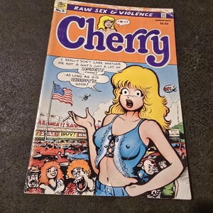 Cherry #3 Risque Underground Comic Book Bad Girl Cover Vintage 1986 HTF Poptart Mature