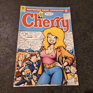 Cherry #5 Risque Underground Comic Book Bad Girl Cover Vintage 1986 HTF Poptart Mature