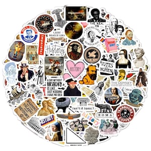 Sarcastic Historical Figure Vinyl Sticker Bundle, Funny Meme Philosopher Quote Stickers, Gift for Philosophy Students, Immanuel Kant Sticker