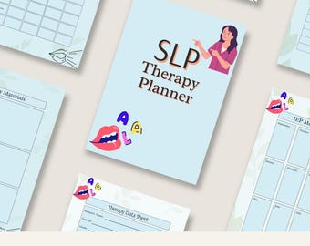 Speech Therapy Planner, Speech Planner, IEP Planner, SLP Planner, School SLP Planner, slp data sheets, Printable Speech Therapy Resources
