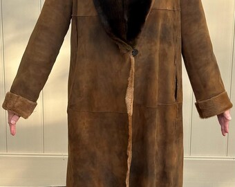 全てのアイテム Maxfield Vintage Parrish Etsy - Coat Long Sheepskin Suede Ombré ジャケット・アウター