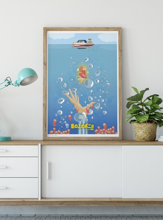 Ponyo Studio Ghibli Inspired Anime Print A3 297x420mm Anime Gift