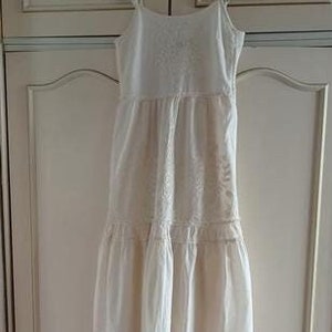 Comfortable and Ideal H&M Beige Cotton Long Dress Size 34