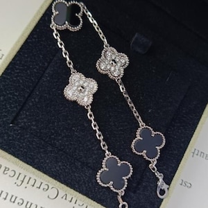 Van Cleef & Arpels Blue Clover Alhambra Bracelet