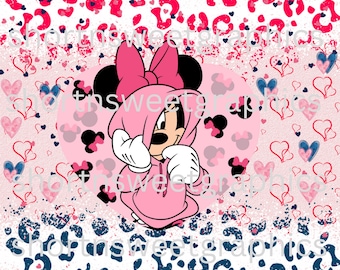 Minnie mouse tumbler design digital download