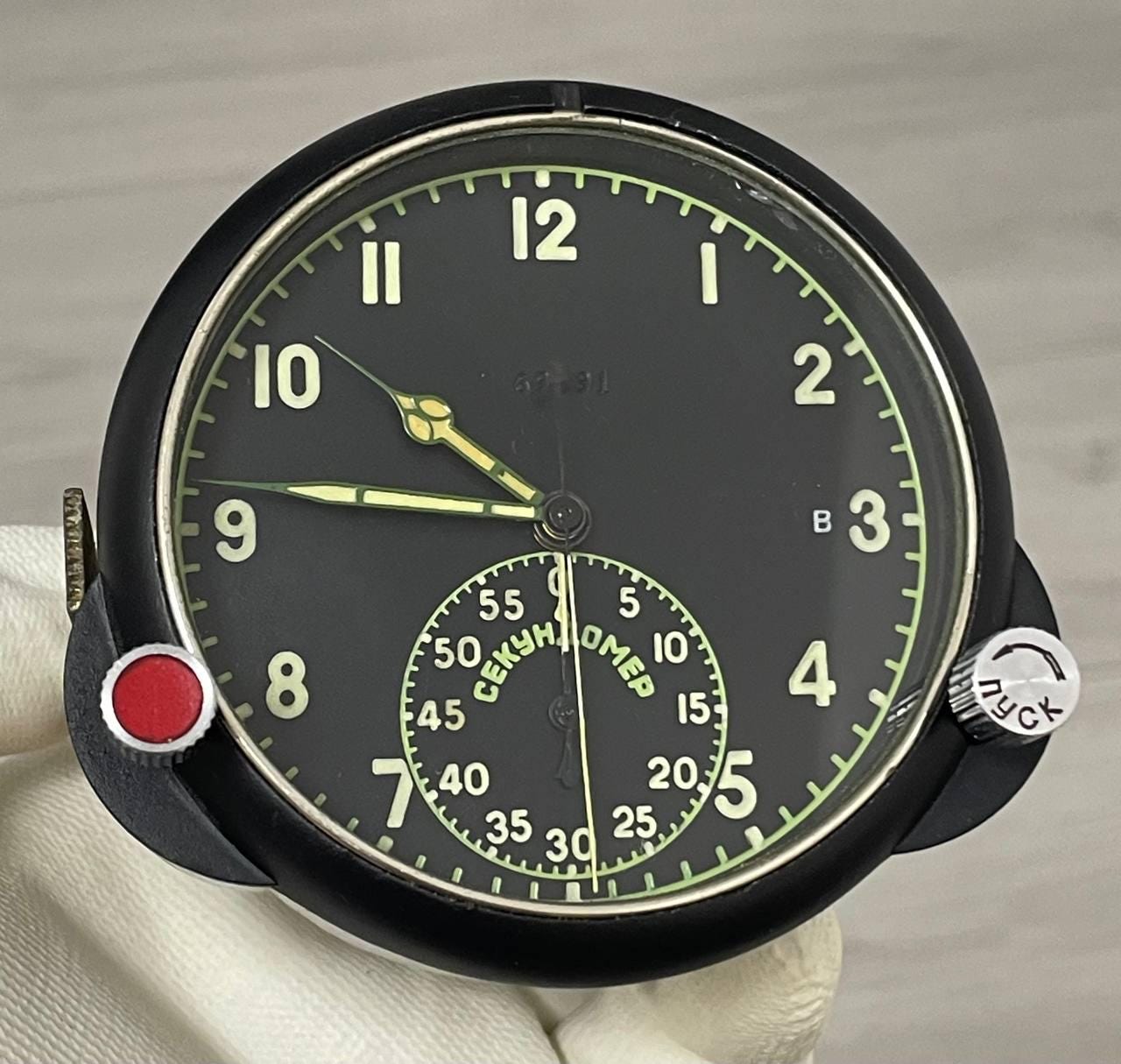 Soviet Airforce Cockpit Clock Chp 60 Su/mig Clock USSR Bomber Aviation ...