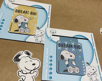 Snoopy Bookmark  custom, funny, Charlie Brown,  dog, reading, book lovers