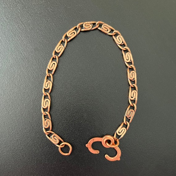 Womens copper bracelet, copper jewelry, vintage c… - image 3