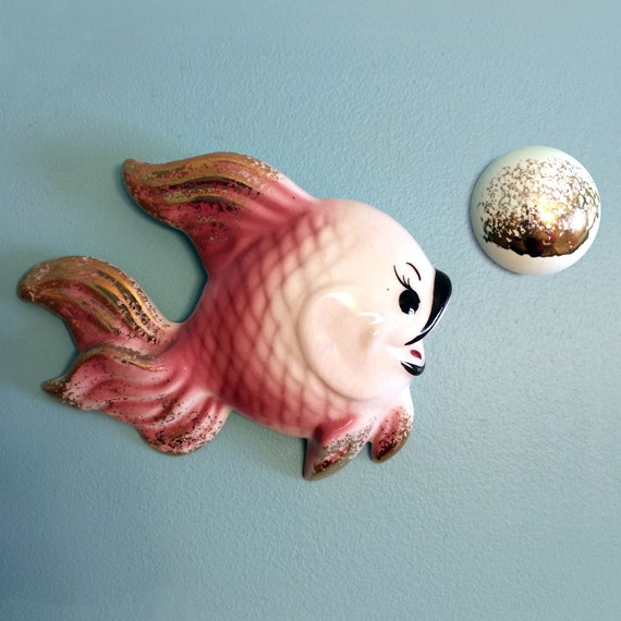 Mid Century Fish Wall Fish Bathroom Fish Deforest Deforest Etsy