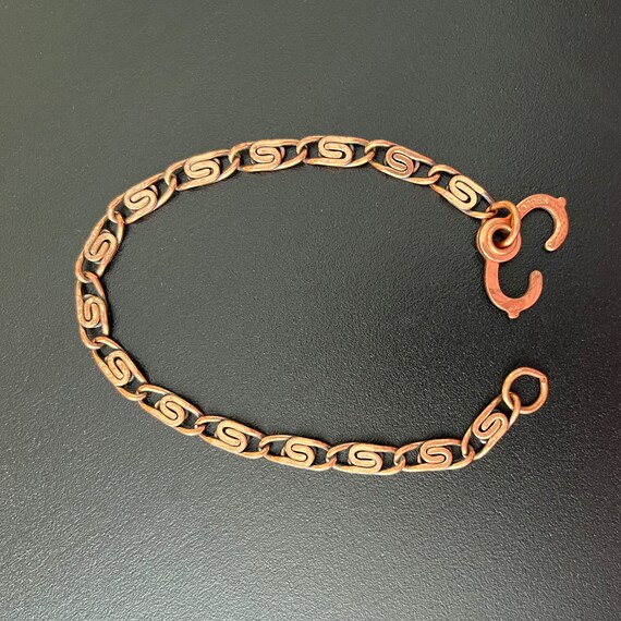 Womens copper bracelet, copper jewelry, vintage c… - image 1