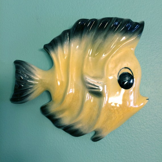 Wall Fish Ceramicraft Fish Bathroom Fish Fish Plaques 50s Etsy