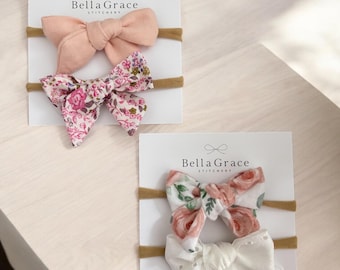 Baby Blumen Schleifen Stirnband