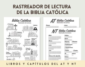 Rastreador de lectura de la Biblia católica / 73 libros de la Biblia / Biblioteca bíblica católica / Registro de capítulos bíblicos