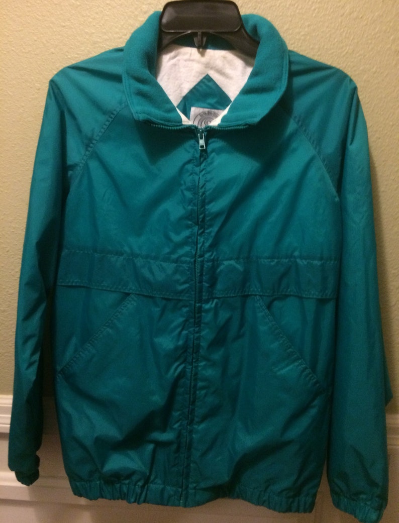 Vintage Medium Teal Blue Wind Breaker Jacket - Etsy