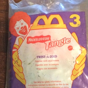 McDonald&#39;s Toy Nickelodeon&#39;s Tangle Twist A Zoid #3 1996