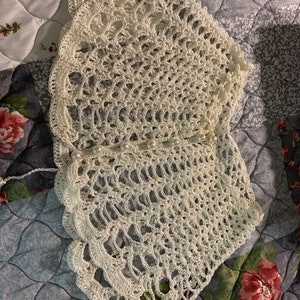 Intricate White Crochet Collar