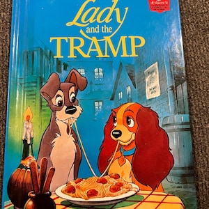 Walt Disney Lady and the Tramp Wonderful World of Reading Hardback Book 1994