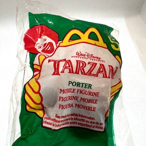 Vintage Disney Tarzan Porter #5 McDonald&#39;s Happy Meal Collectible Toy