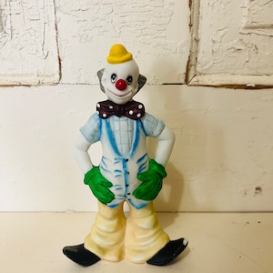 Vintage UOGC Ceramic Clown Figurine Made in Taiwan