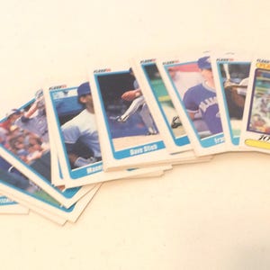 Lot of 20 Toronto Blue Jays Fleer 1990 Baseball Cards
