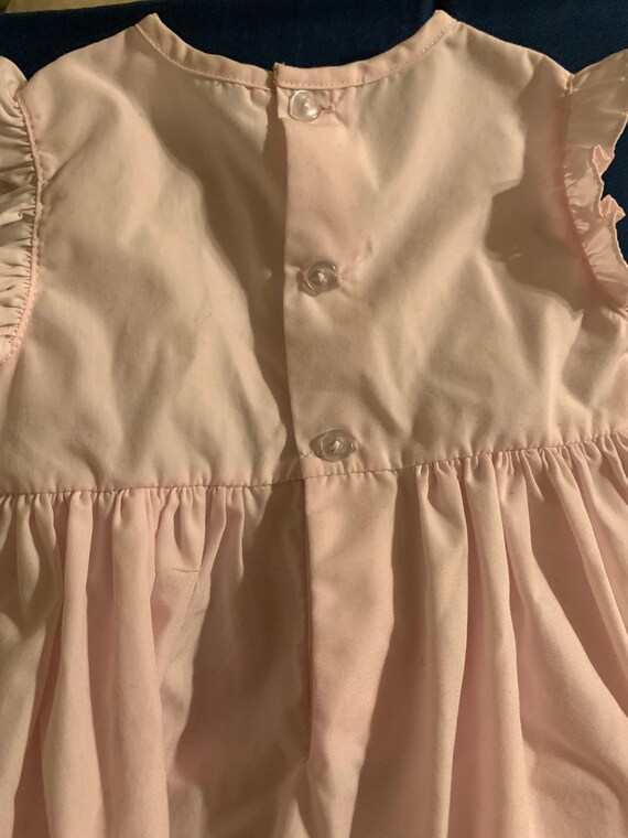 Pale Baby Pink Rose Baby Girl Infant Dress 3 months View 5
