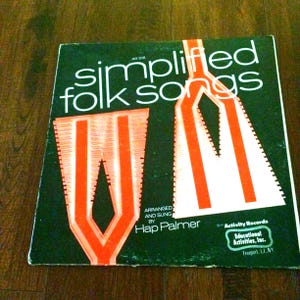 Vintage Simplified Folk Songs Vinyl Record Hap Palmer