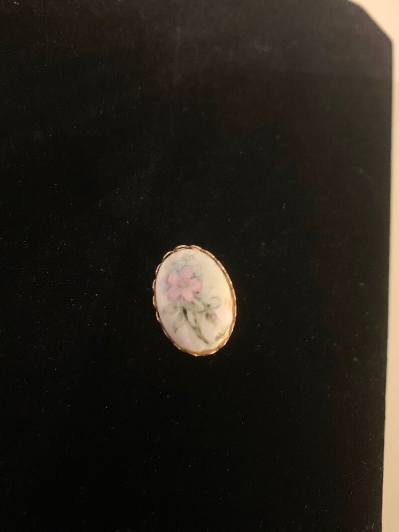 Beautiful Floral Pink and White Brooch Pin