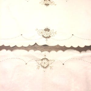 Vintage 2 Piece Linen Table Runners Table Cloths