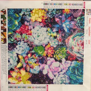 Finished Diamond Painting Succulent Flowers Mosiac