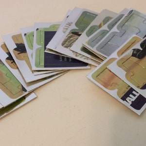 Lote de 21 + dois pacotes não abertos de 18 contagens Diamond King Baseball Puzzle Cards da Leaf Inc