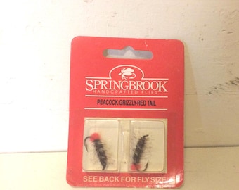 Señuelos vintage para pesca con mosca de Springbrook