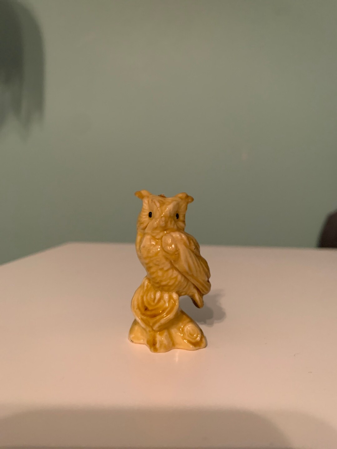 Little Yellow Gold Plastic Hoot Owl Figure - Etsy
