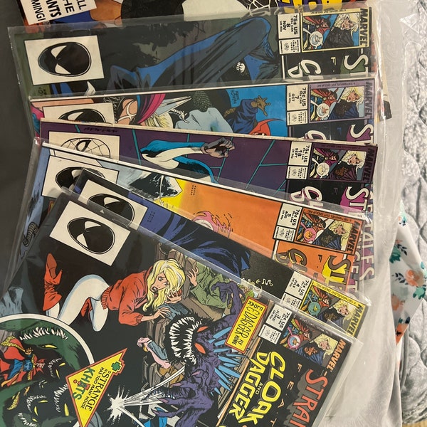 Lot of 7 Strange Tales Cloak and Dagger and Doctor Strange Marvel Comic Books