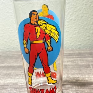 Pepsi Shazam 1976 DC Comics Glass Tumbler