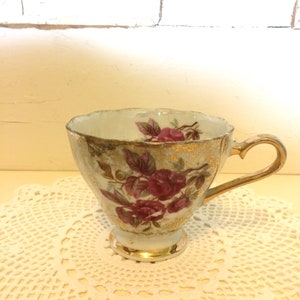 Antique Japanese Floral Rose Teacup China