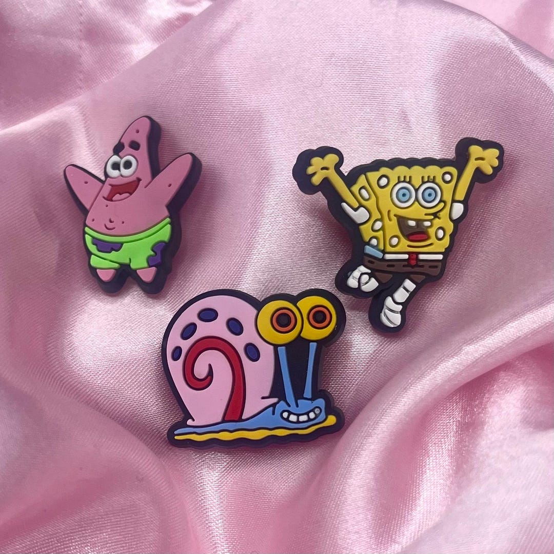 croc charms spongebob