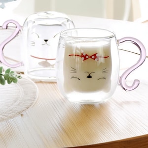Clear Glass Cat Mug - Etsy