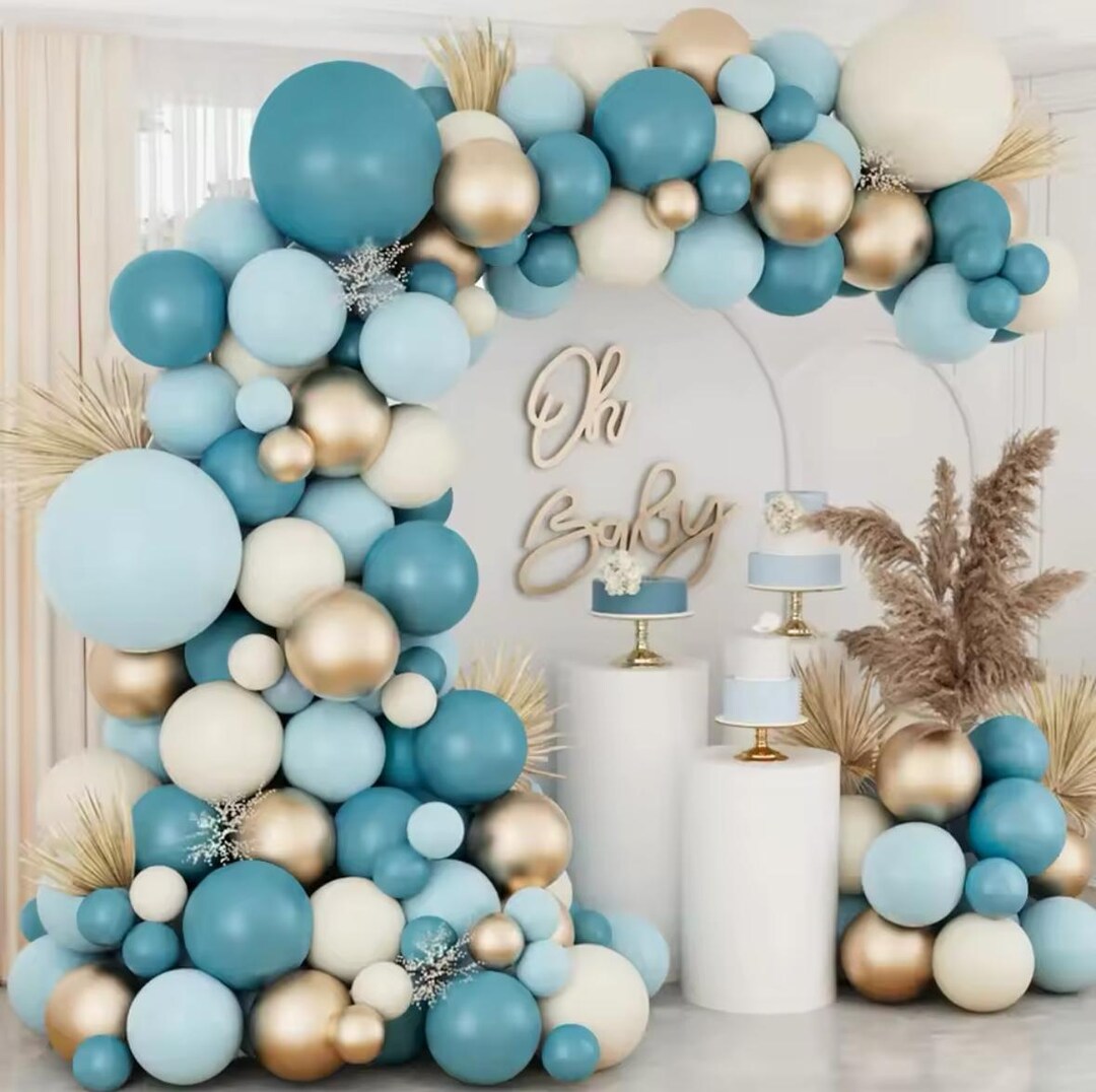 Blue Balloon Garland Arch Kit Wedding Birthday Party Baby Shower Latex ...