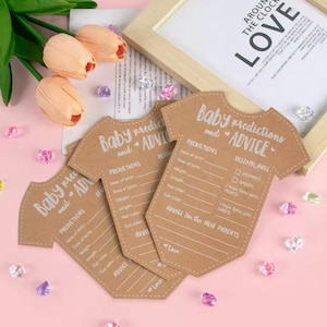 advies babyvoorspellingskaart babyshowerspel gender reveal feestdecoraties genderneutraal