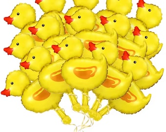 10st Mini Eend Folie Ballonnen Boerderij Dieren Feestdecoraties Babyshower Verjaardag