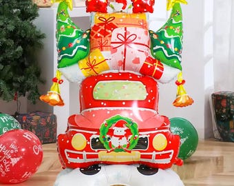 Extra Large Christmas Car Foil Balloon: Holiday Party Decoration